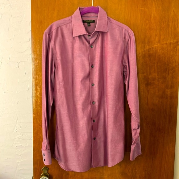 NWOT Mens Banana Republic Oxford Cotton Non-Iron Slim Fit Shirt, size S - Picture 2 of 6